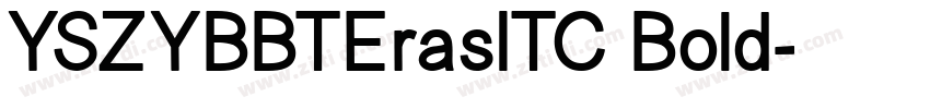 YSZYBBTErasITC Bold字体转换